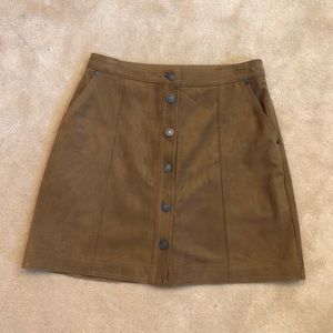 Suede Mini Skirt